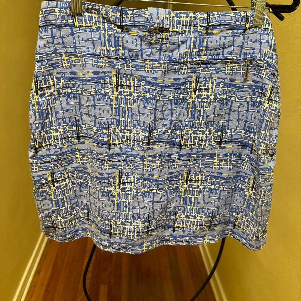 JAMIE SODOCK WOMEN SKORT SZ 10 THREE ZIP POCKET